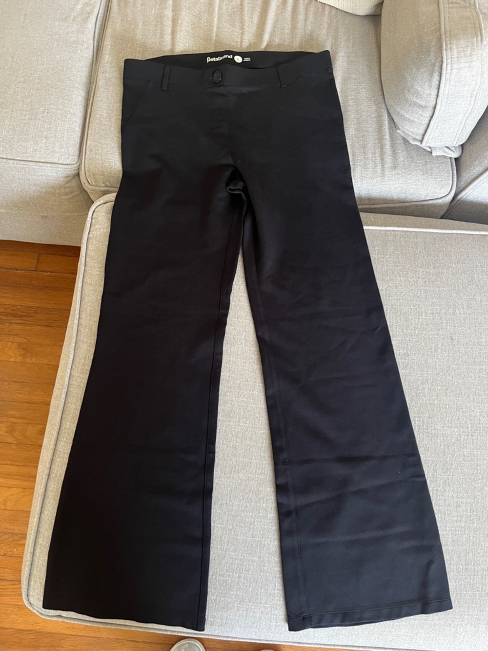 Betabrand Studio Black Flare Pants